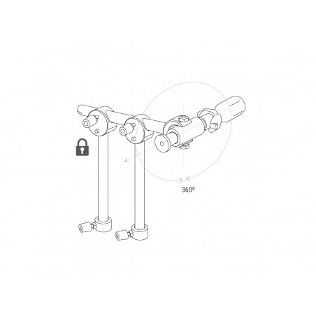 SUPPORT À 90º Ø16